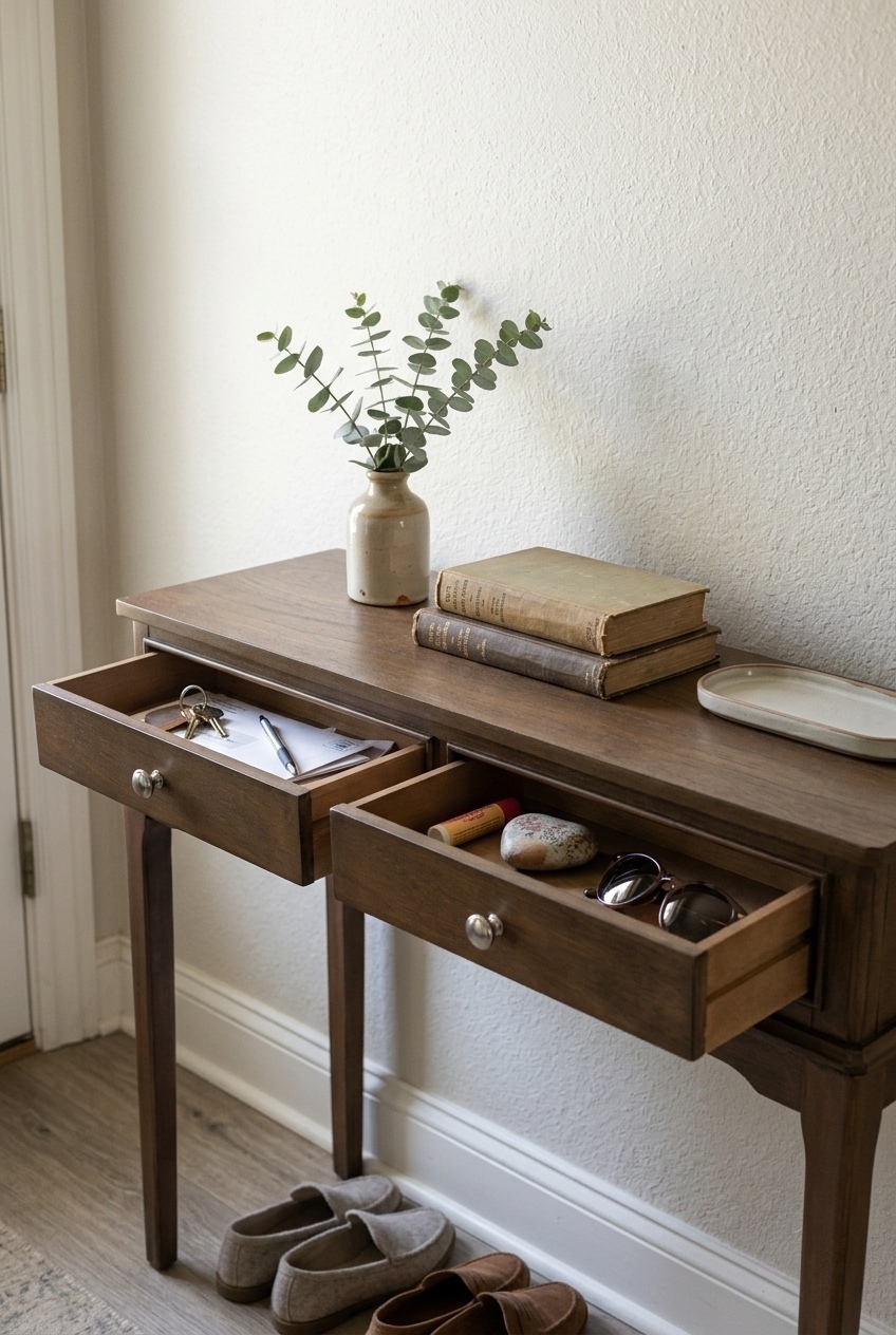 Artful Arrangements: Master Class in Alcott Hill Wood Console Table Styling