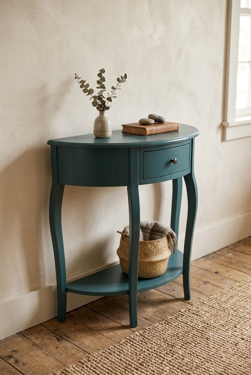 Curating the First Impression with a Solid Wood Entryway Console Table