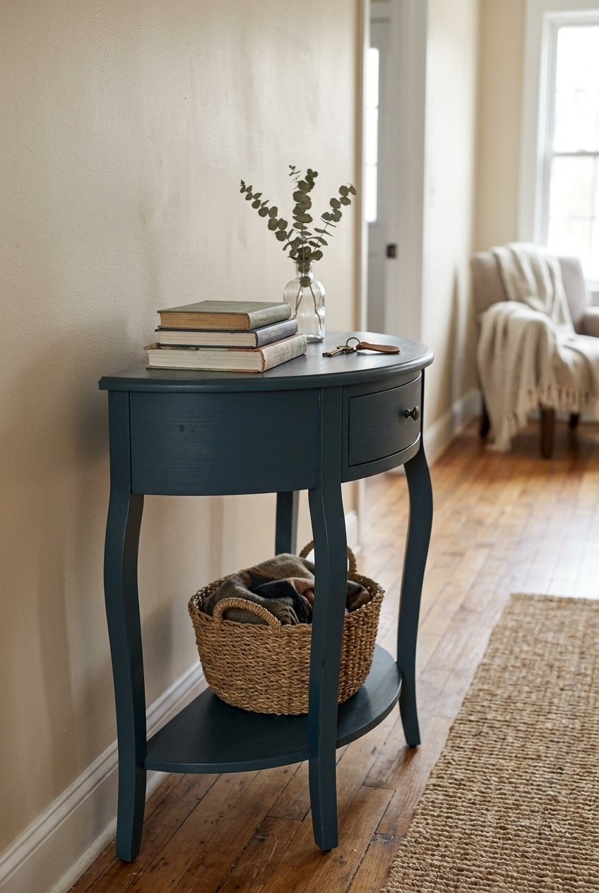 Curating the First Impression with a Solid Wood Entryway Console Table