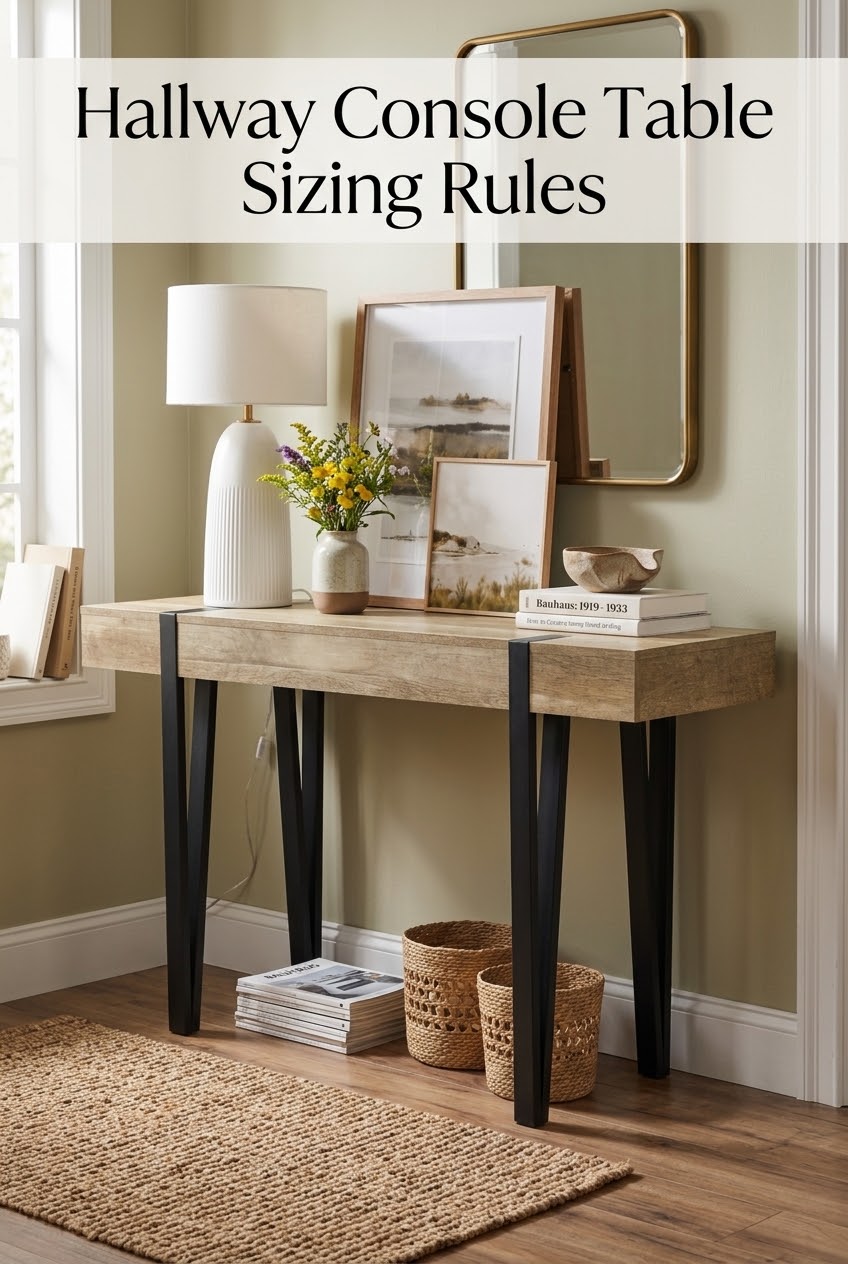The Art of Visual Equilibrium: How to Style an Oak and Matte Black Console Table