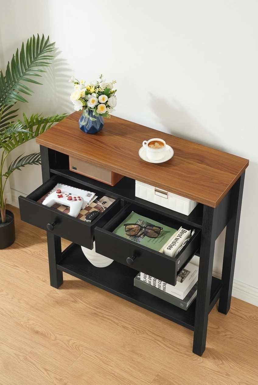Curating Harmony: The Art of Staging a Farmhouse Console Table With Drawers