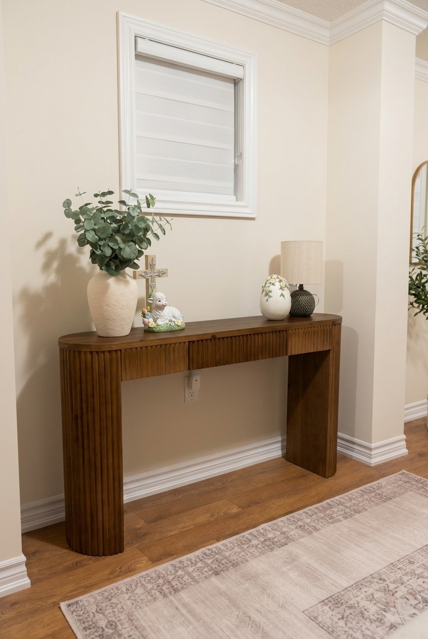 Mastering Architectural Texture: Fluted Wood Console Table Decor Ideas for the Modern Home
