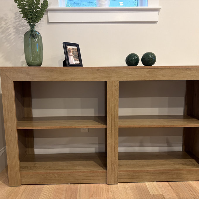 Union Rustic 59 Console Table With Storage Shelves W114364920