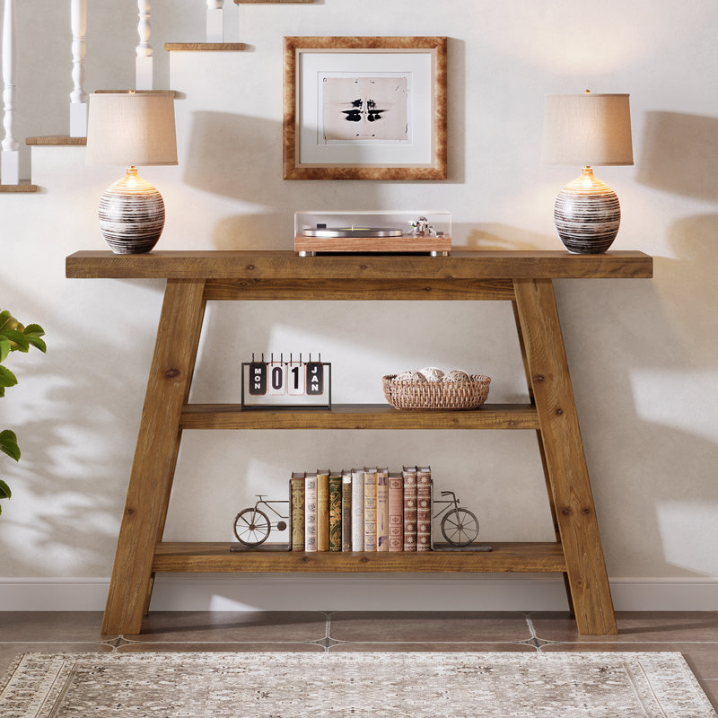 Curating Tone and Texture with Solid Wood Console Table Decor