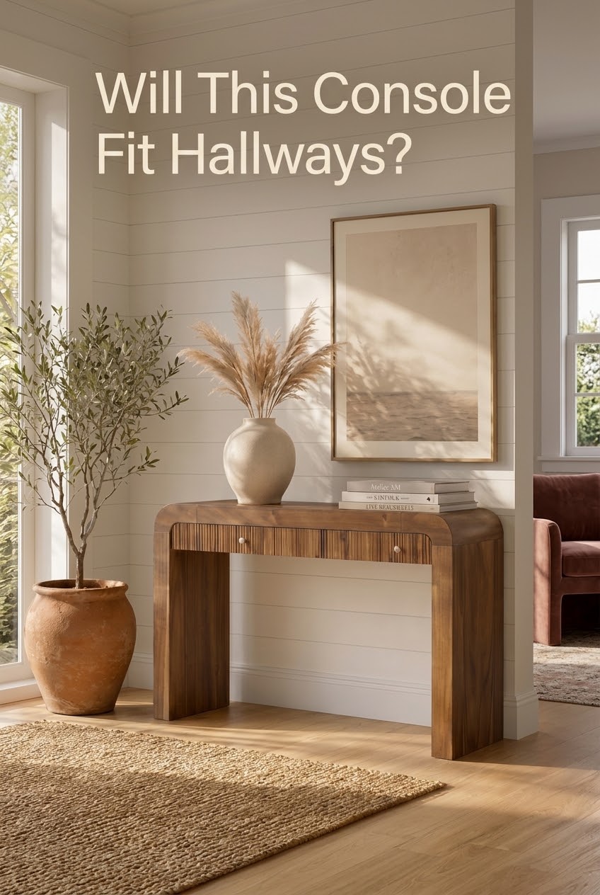 The Art of Balance: How to Style Medium Wood Fluted Consoles with Quiet Sophistication