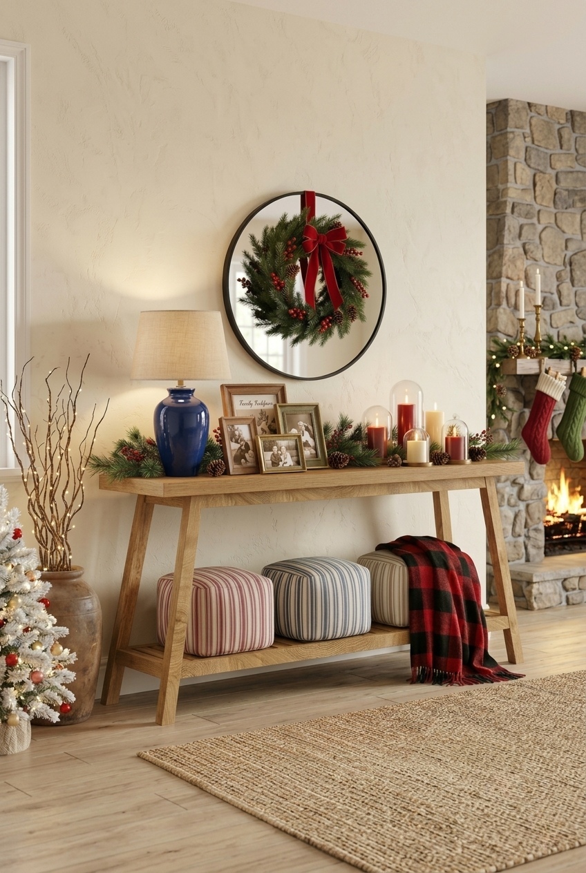 Proportion and Presence: Styling an Extended Foyer Entryway
